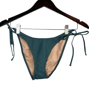 J. Crew Women’s Classic Ribbed Hipster Side Tie Bikini Bottom Size Small NWT